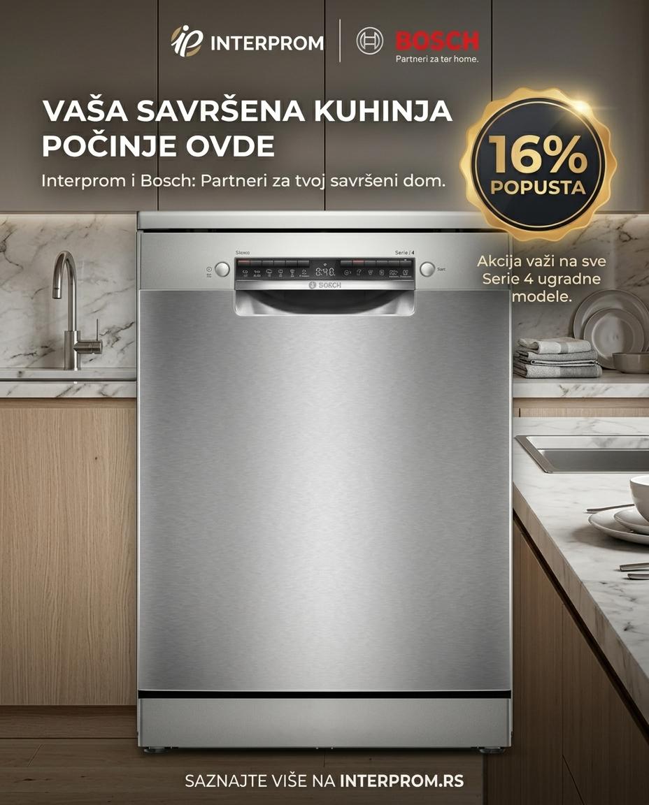 Serija 4, Samostojeća mašina za pranje sudova, 60 cm, Čelična mat obrada protiv otisaka prstiju, SMS4HVI14